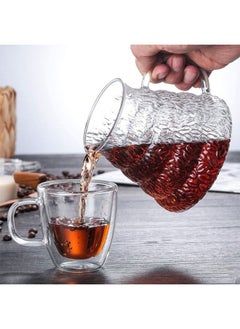 Arabest V60 Pour Over Coffee Maker Set  600ml Coffee Server Pot with Glass Drip Filter Elegant Coffee Dripper Glass Carafe  - Image 4