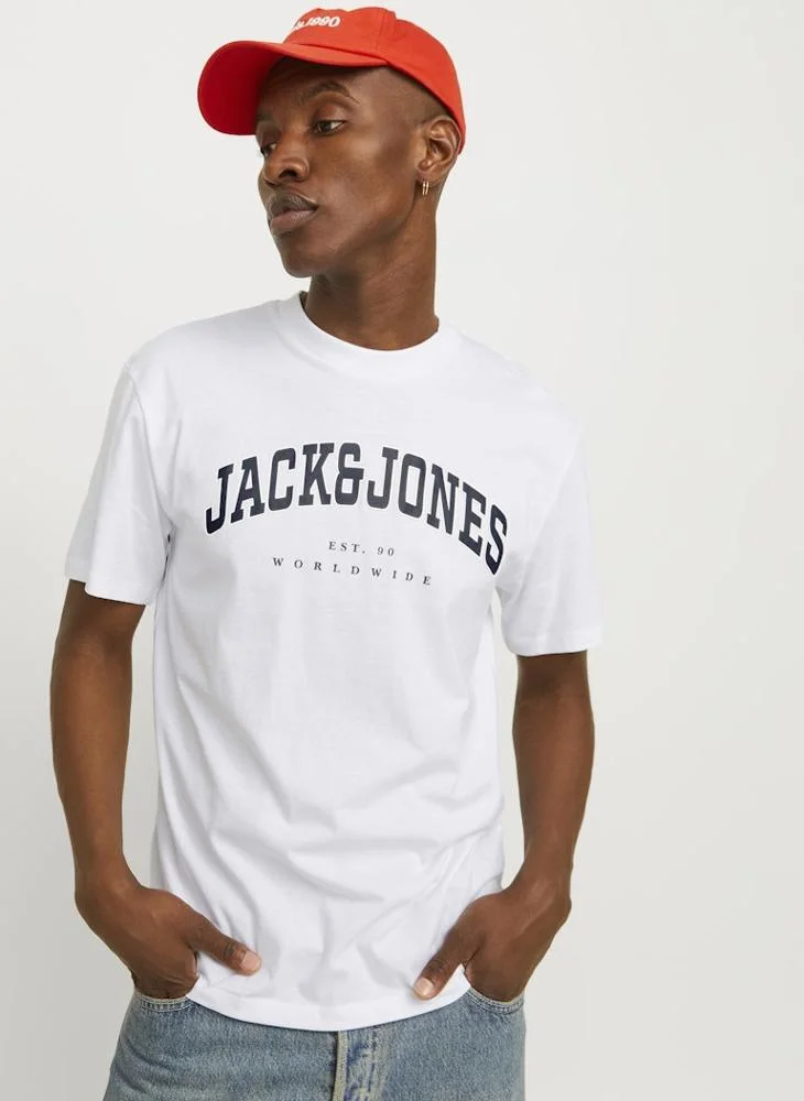 JACK & JONES Logo Crew Neck T-Shirt