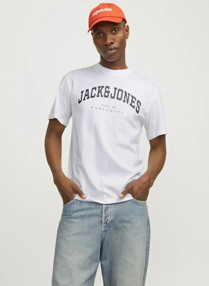 JACK & JONES Logo Crew Neck T-Shirt