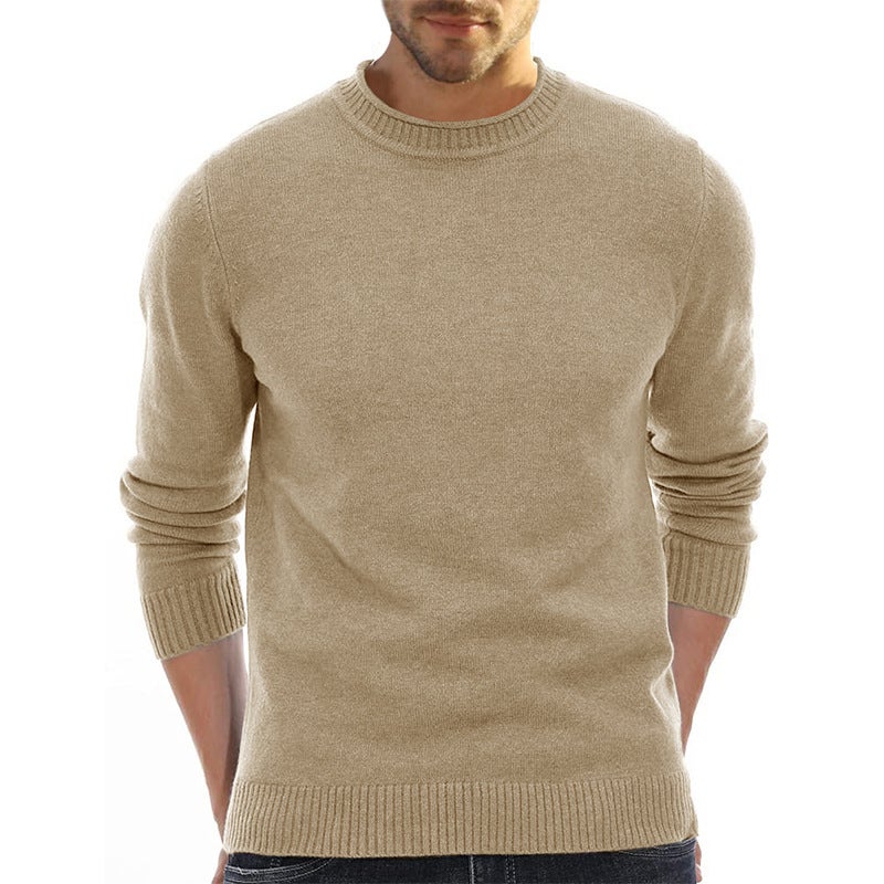 Mens Knit Sweater Short Sleeve Thick Turtleneck Burgundy - Image 4