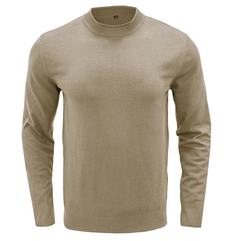 Mens Knit Sweater Short Sleeve Thick Turtleneck Burgundy - Image 5