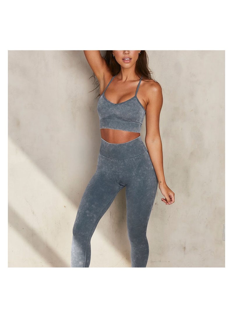 Women's Yoga Fitness Sports Bra and Pants Set  - Image 1