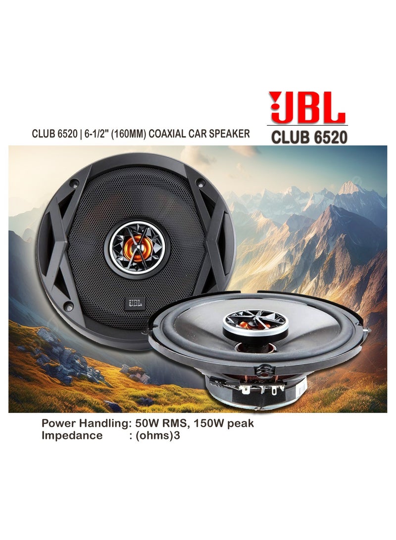 JBL JBL Club 6520 150W 2-Way Coaxial Speaker System, 6.5-Inch Size  - Image 2