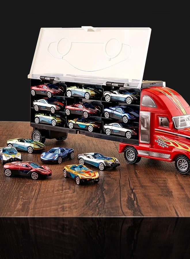 9-Piece Deluxe Cars Toy Set: A Great Birthday Gift Idea for Kids, Party Favor Toy Cars Suitable for Boys and Girls,car toys,kids toys,gift toys,toys for boys(Red)  - Image 4