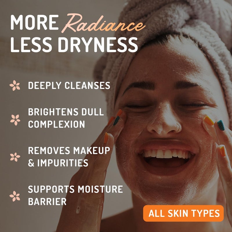 Eve Hansen Vitamin C Cleanser Face Wash - HUGE 8 oz Gentle Facial Cleansing Gel for Uneven Skin Tone, Age Spots and Fine Lines - Natural Face Soap with Aloe Vera, Green Tea, Ginseng - Image 2