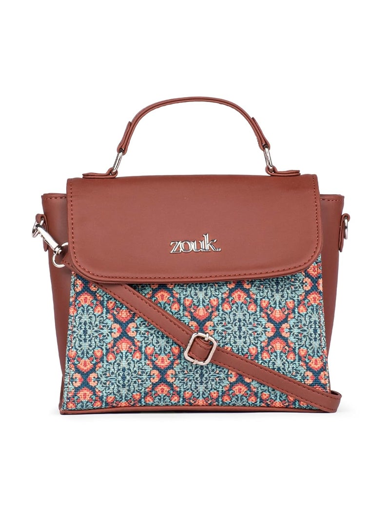 ZOUK Statement Sling Bag With Handle For Women's Girls Ladies - Image 1