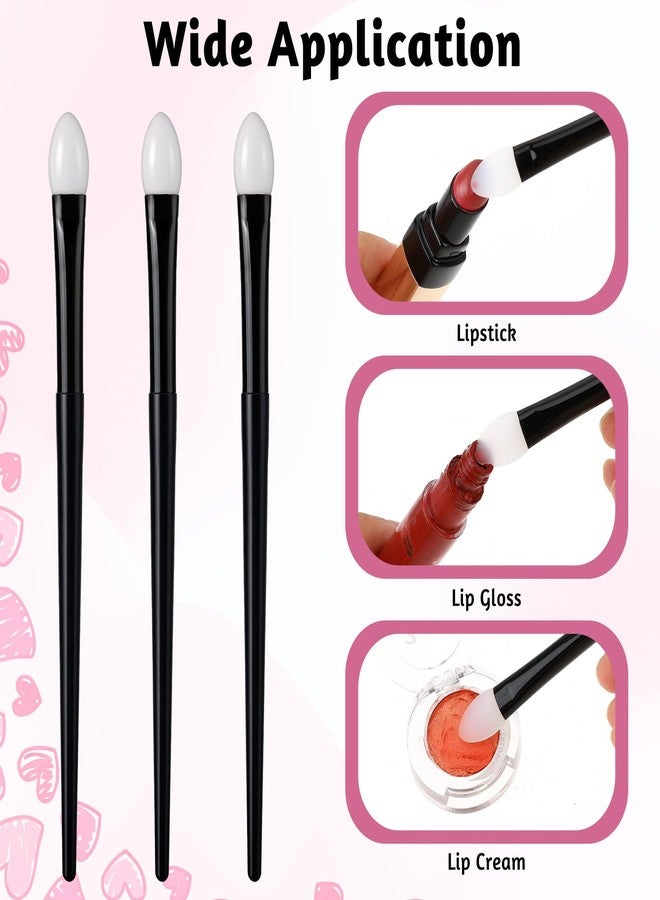 Molain Silicone Eyeshadow Brush, Makeup Applicator Lip Mask Makeup Brushes Silica gel Makeup Eyebrow Lipstick Brushes Lip Mask Makeup Brushes for Liquid Eye Shadow Applying Cream(3Pcs) - Image 5