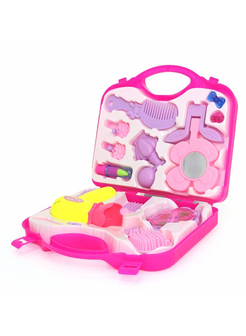 Chanak Beauty Playset for Kids, Pretend Play Beauty set with Foldable Suitcase for Kids, Beauty Kit Toyset for Kids Above 3 Years - Image 2