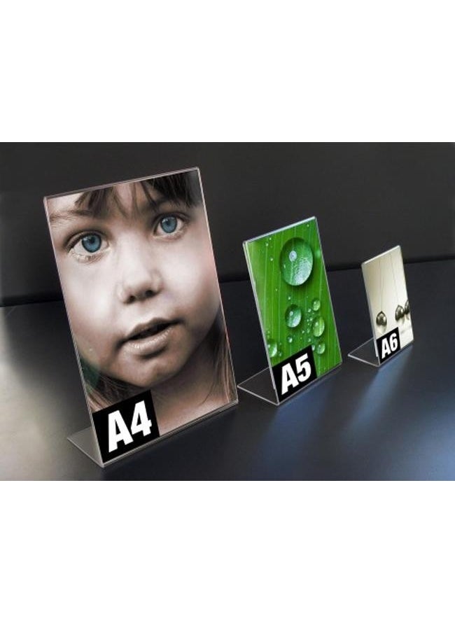 Best Screen A4 U-Type Vertical Transparent Leaflet Holder Menu Brochure Holder Label Holder Price (10 Pieces)