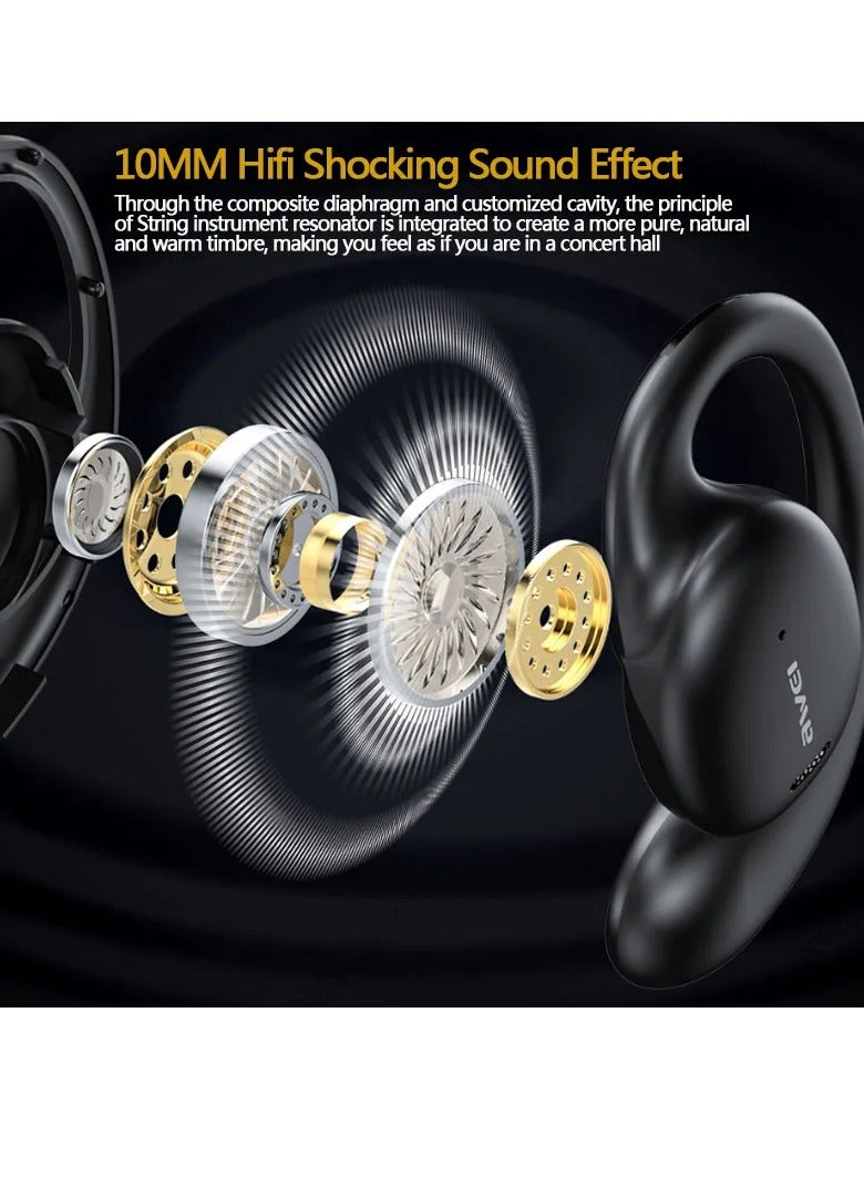 Awei T80 OWS - Sports Bluetooth Earphones, Behind-the-Ear, Bluetooth 5.3, Waterproof white  - Image 5