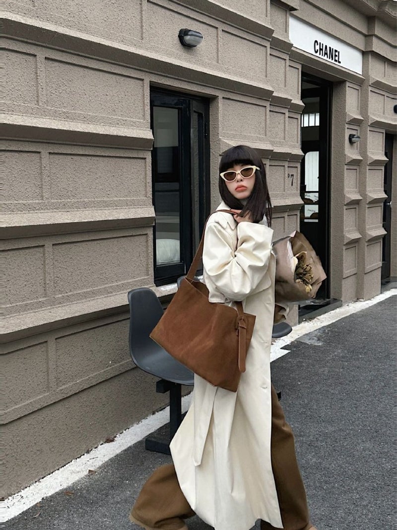 High Quality Genuine Leather Maillard Bag Women'S New Frosted Cowhide Commuter Shoulder Underarm Bag Large Capacity Tote Bag - Image 5