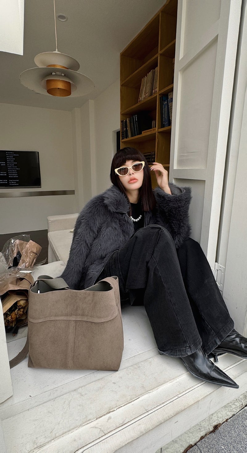 High Quality Genuine Leather Maillard Bag Women'S New Frosted Cowhide Commuter Shoulder Underarm Bag Large Capacity Tote Bag - Image 1