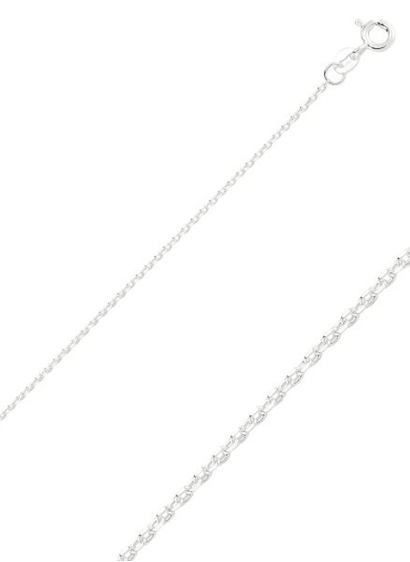 EMNON 925 Sterling Silver Jewelry Rhodium Plated Diamond Cut Forzentina Chain Necklace 100% Precious Metal Gift for Women- Emnon16NE  - Image 2