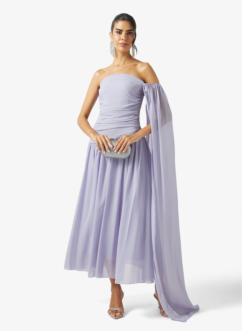 Ella Limited Edition One Shoulder Draped Dress - Image 4
