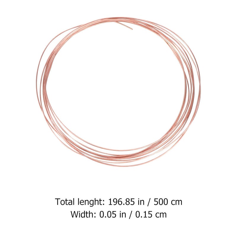 YARNOW 5m Bare Pure Copper Wire Roll 1.5mm Conductive Copper Wire for DIY Crafting, Electrical Projects, Sculpture and Gardening Applications - Image 2