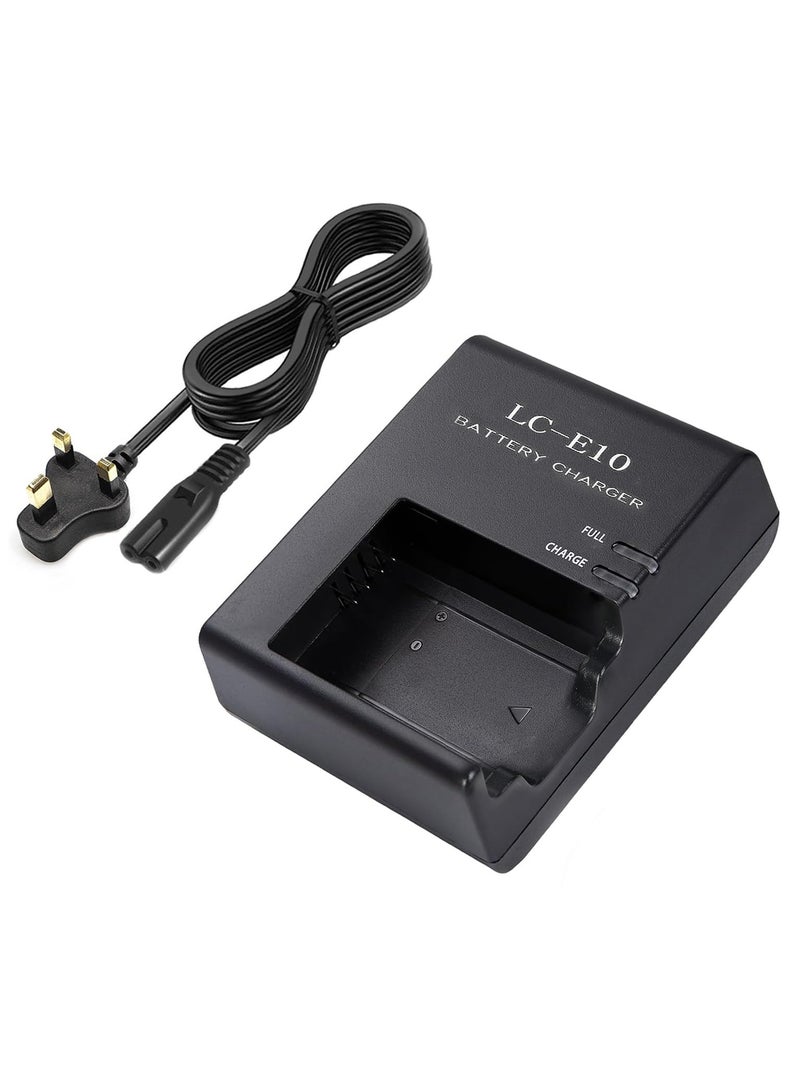 شاحن بطارية LC-E10 LC-E10C LC-E10E متوافق مع بطارية كانون EOS Rebel: شاحن بطارية متوافق مع كاميرا الرقمية العاكسة أحادية العدسة موديل T7 T7 T6 T5 T5 T3 T100 T4000D 3000D 3000D 2000D 1500D X50 X70 X70 X80 X90 1300D 1200D 1200D 1100D، - Image 1
