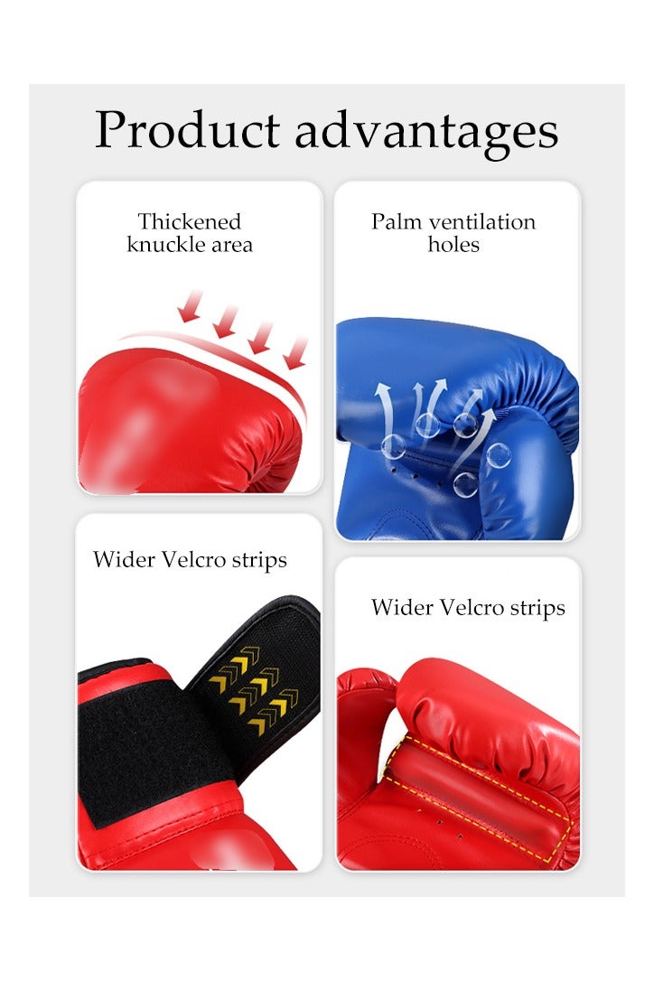 DUNISO طقم قفازات الملاكمة وألواح الملاكمة، قفازات تدريب ملاكمة احترافية مع قفازات ملاكمة، أهداف قدم وأهداف يد، لتدريب MMA، موياي تاي، كاراتيه، تايكوندو - Image 3