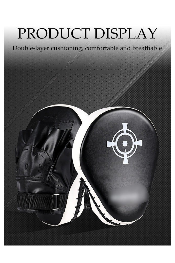 DUNISO طقم قفازات الملاكمة وألواح الملاكمة، قفازات تدريب ملاكمة احترافية مع قفازات ملاكمة، أهداف قدم وأهداف يد، لتدريب MMA، موياي تاي، كاراتيه، تايكوندو - Image 4