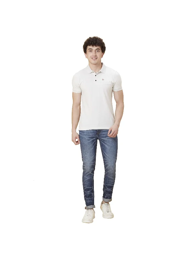 بيينغ هيومان Mens Mid Tone Slim Straight Fit Denims