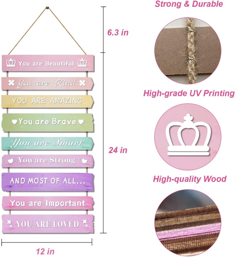 Inspirational Wooden Wall Decor for Girls - Image 2