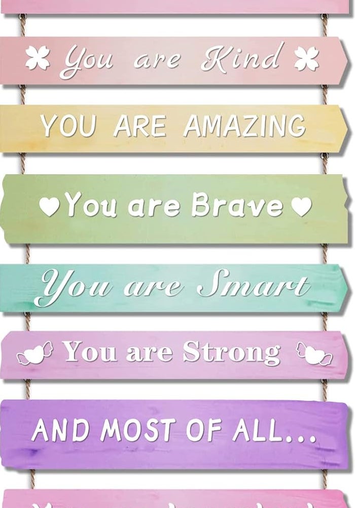 Inspirational Wooden Wall Decor for Girls - Image 1