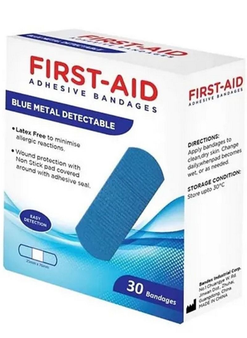 Bluemetal Detectable Bandages 30’S