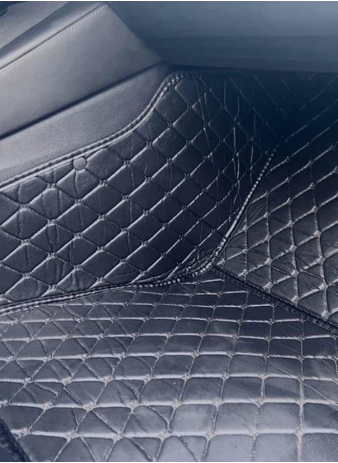 CLEVISCO - Clevisco Tesla Mats for Model Y  Waterproof, All Weather, Full Vegan Leather Carpet. Includes Rear and Front Mats in Black - Image 1