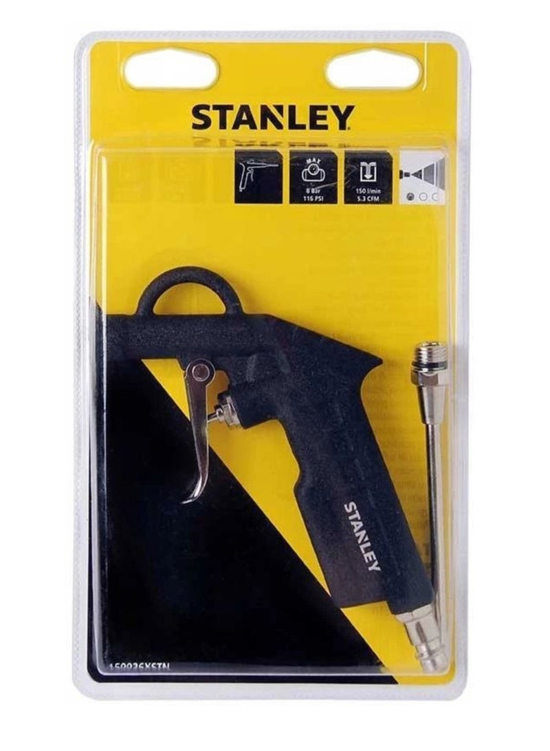 Stanley Long Nose Air Blow Gun Air Dusting Kit 8 Bar, 150 L/min, for Dust and Dirt Removal in Hard-to-Reach Areas - 150026XSTN - Image 2