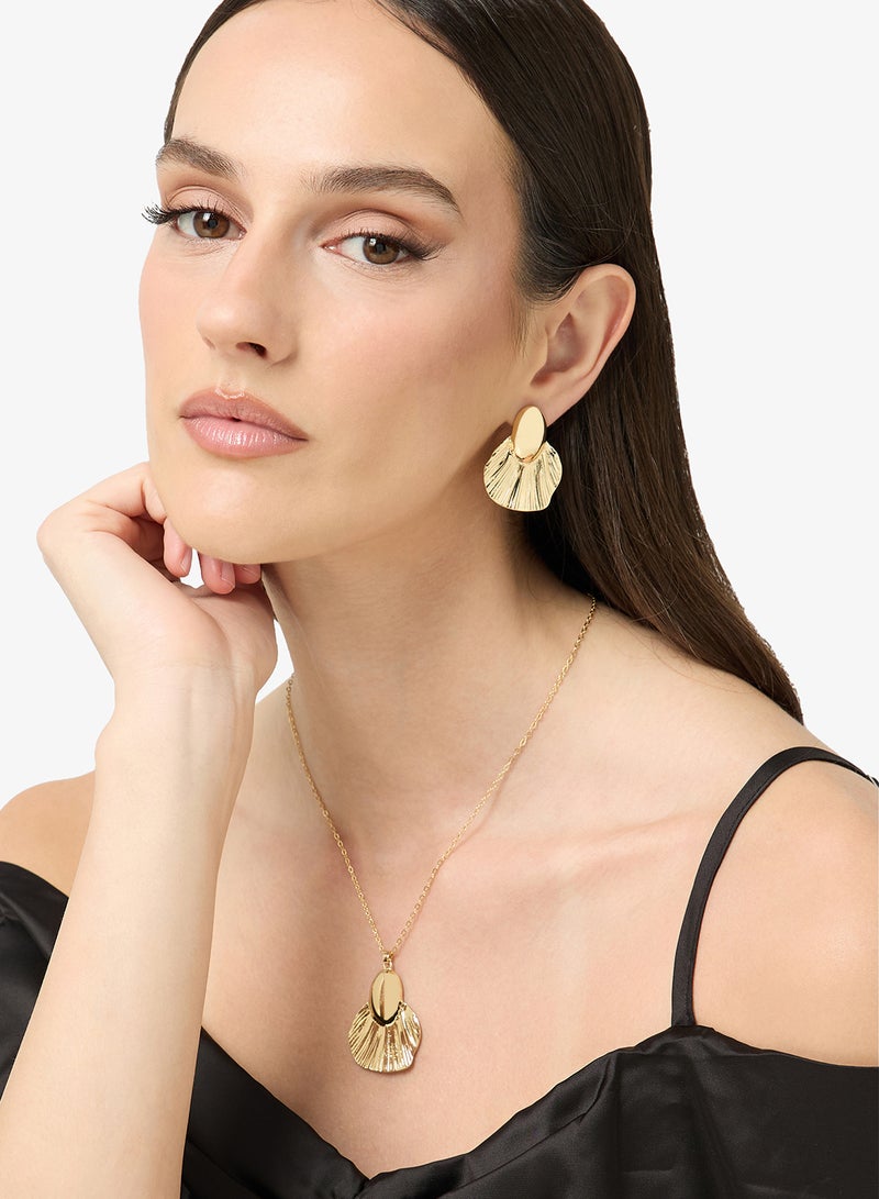 ELLA Gold Statement Jewelry Set - Image 5