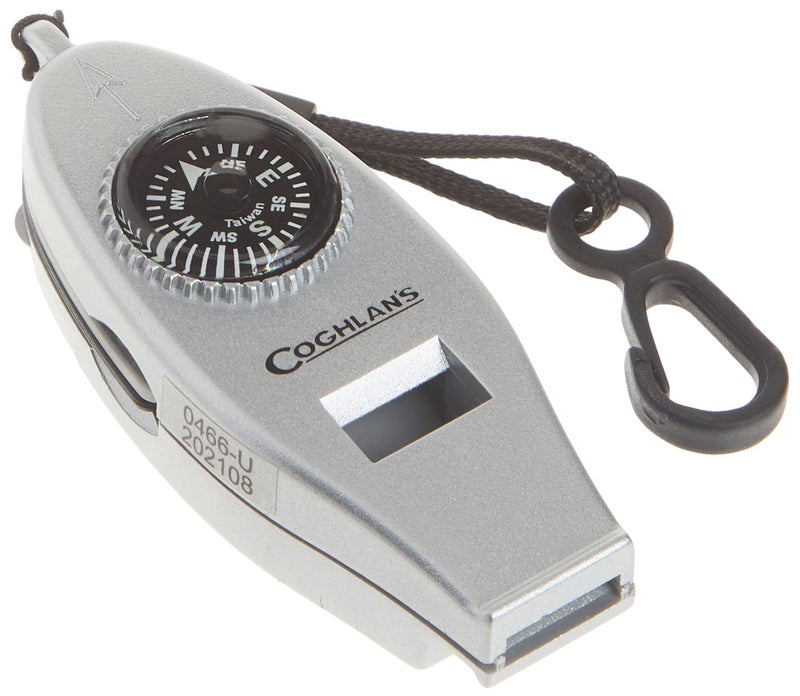Coghlan's Six-Function Whistle with LED Light,Silver - Image 3