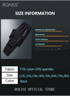 roaiss Men's Ice Silk Pants Breathable Thin Quick-drying Casual Pants Loose Sports Pants Ankle-Tied  - Image 5