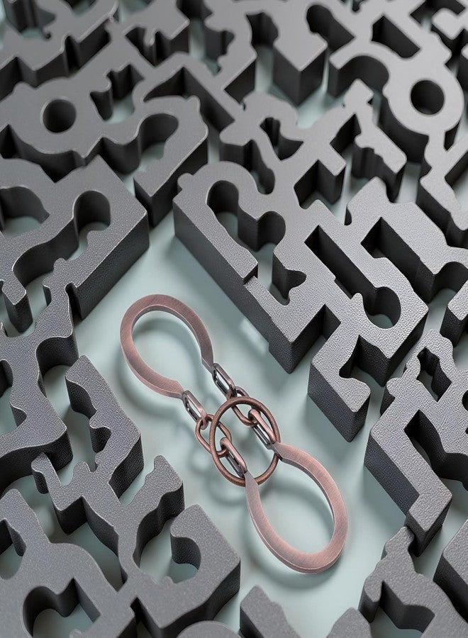 GOUDOGEDC Puzzle Ring Brain Teaser Puzzles - Metal Horseshoe Cast Puzzle Game Unlock Interlock Puzzles Box Mind IQ Logic Test Disentanglement Games for Adults Office Supplies - Image 5