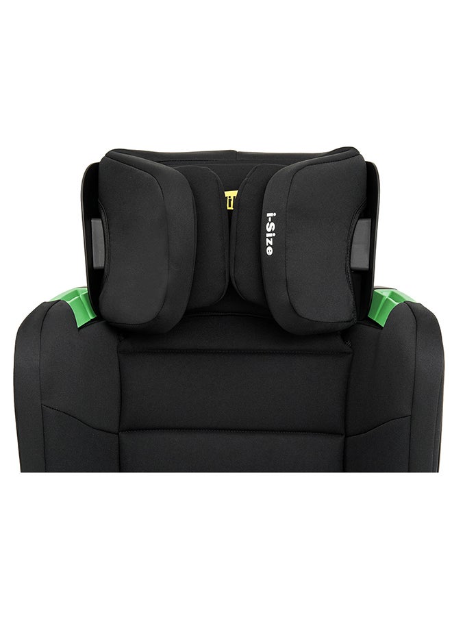 Jovikids - Cabin Size Portable Rober i-Size Booster Seat With ISOFIX, 100 - 150 CM (Approx. 3 To 12 Years), Adjustbale Height And Width, Compact And Folding, ECE R129, Black - Image 1