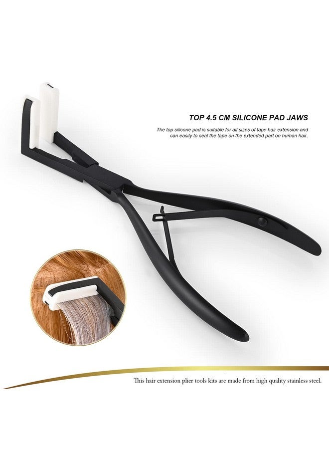 EHDIS Tape in Pliers Hair Extensions Pliers Stainless Steel Flat Surface Extensions Tape Sealing Clamp Pliers Tool (Type3) - Image 4