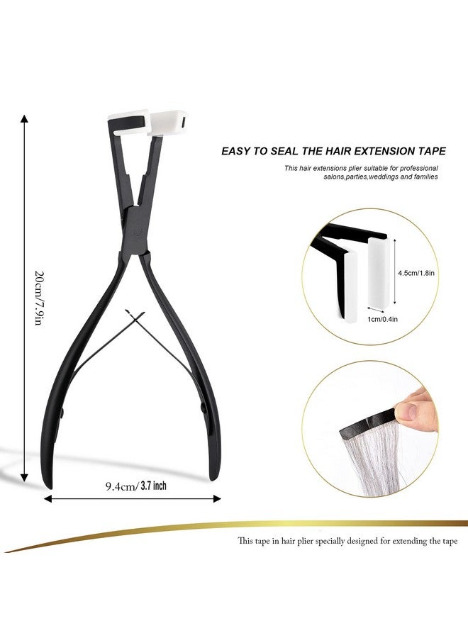 EHDIS Tape in Pliers Hair Extensions Pliers Stainless Steel Flat Surface Extensions Tape Sealing Clamp Pliers Tool (Type3) - Image 3