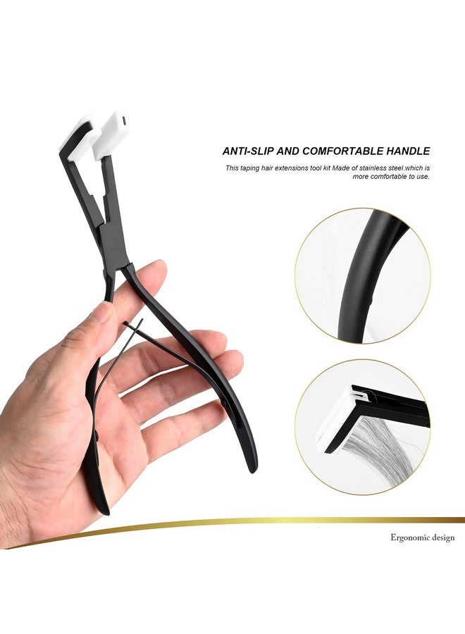EHDIS Tape in Pliers Hair Extensions Pliers Stainless Steel Flat Surface Extensions Tape Sealing Clamp Pliers Tool (Type3) - Image 2