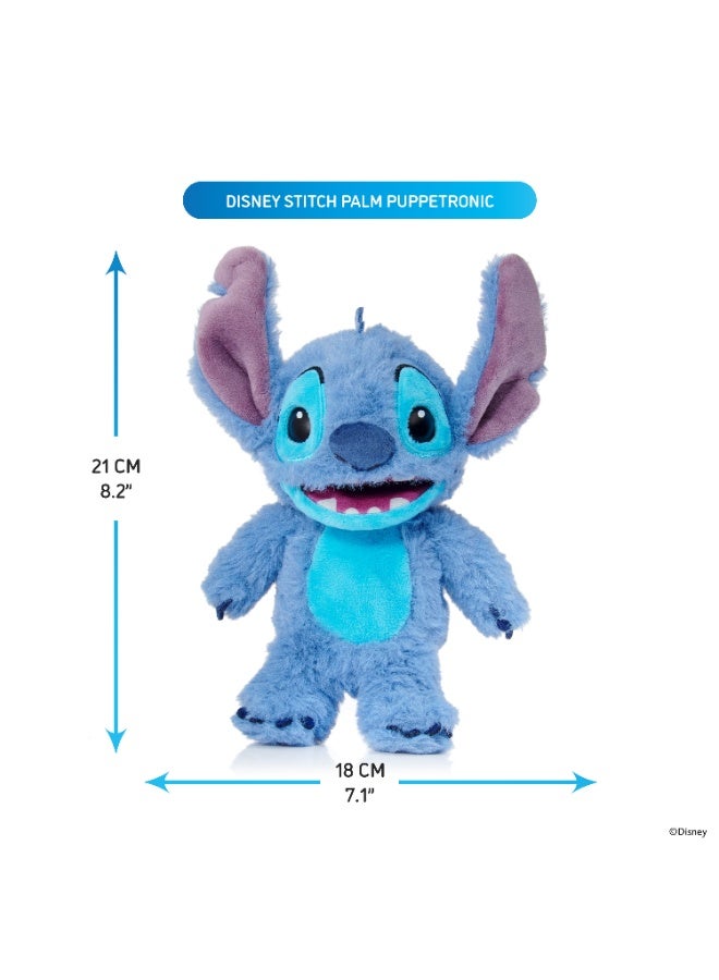 Disney Stitch RealFX Palm Puppetronic | Lilo & Stitch | Puppet | Interactive Plush Toy | Soft Toy | 40+ Sounds & Actions | Moving Mouth, Blinking Eyes, Head Sensor, Speech & Sounds | Premium Gift for Kids and Adult Collectors - Image 4