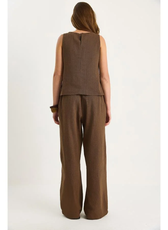 جينجر Relaxed Fit Top & Pant Coord Set