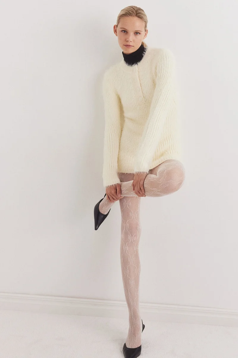 اتش اند ام Patterned Fishnet Tights