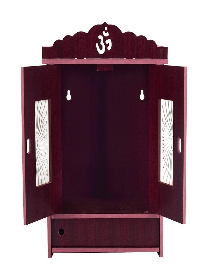 COMERT Temple Engineered Wooden Temple for Home Indian Art Work, Pooja Mandir (Light Brown) - Image 3
