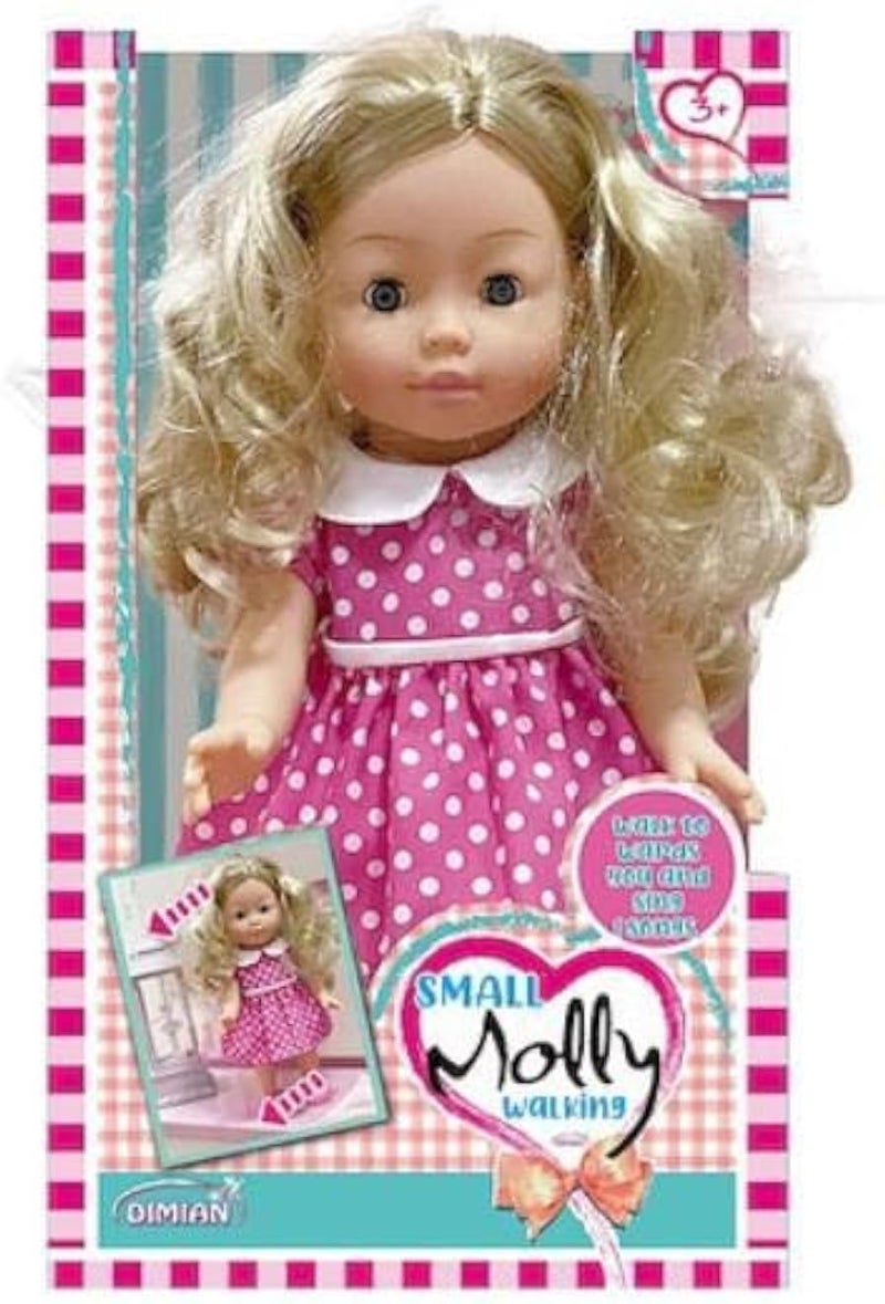 3 اي دمية ديميان الصغيرة بامبولينا مولي المتحركة، 33 سم، وردية TC-4895167988539