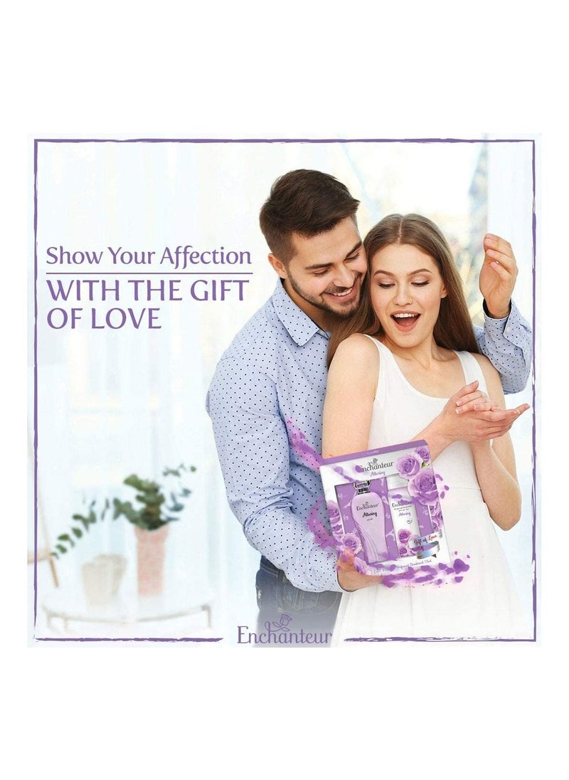Enchanteur - مجموعة هدايا عطر انشانتر او دي تواليت ومزيل العرق - ألورينغ، هدية الحب، 175 مل - Image 1