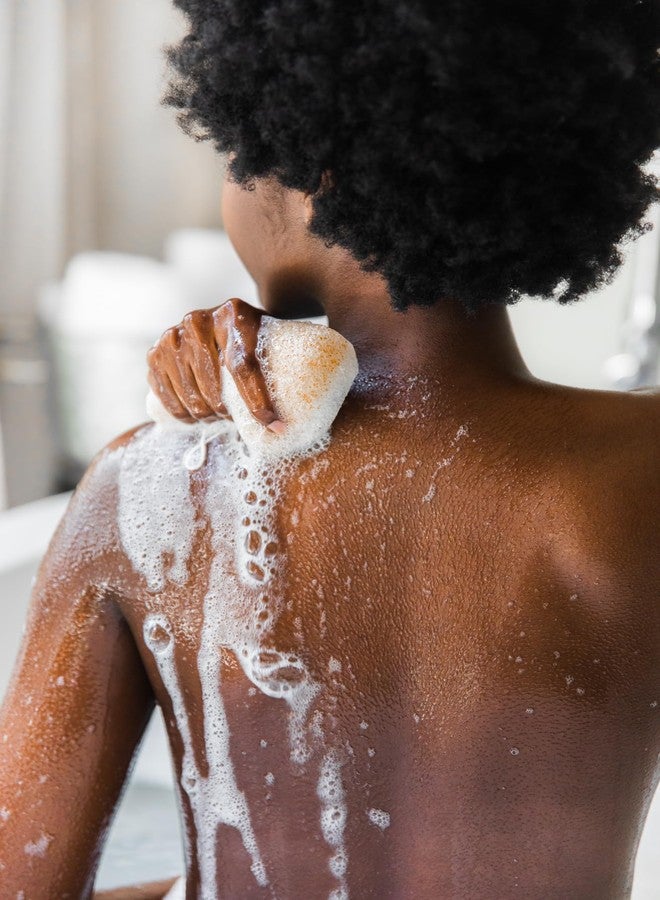 Bathorium Konjac Walnut Shell Body Sponge, Gently Cleanses Skin, Ideal for Daily Use, Made with Hand-Harvested Asian Konjac Root, Softens & Revitalizes, 1 Sponge - Image 4