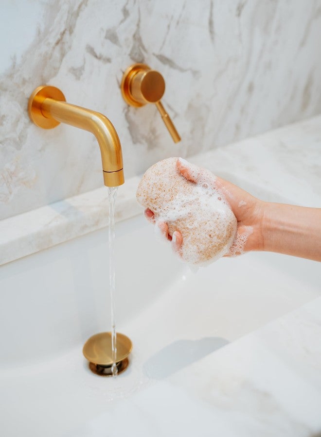 Bathorium Konjac Walnut Shell Body Sponge, Gently Cleanses Skin, Ideal for Daily Use, Made with Hand-Harvested Asian Konjac Root, Softens & Revitalizes, 1 Sponge - Image 3