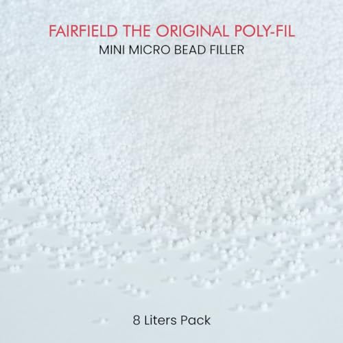 Poly-Fil Fairfield Poly-Fil Mini, Premium Micro Bead Filler, Polystyrene Stuffing Beads, Soft Pillow Stuffing, Bean Bag Filler, Stuffing for Stuffed Animals, Toys, and Dolls, Ideal for Floam and Slime, 8 Liters - Image 2