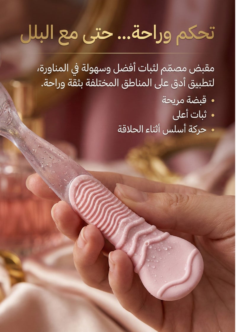 BOLAND LAURA Vionos Comfortglide Breeze – Women’s Razor 3 Blades with 2 Refill Cartridges (1 Handle + 2 Heads) - Image 4