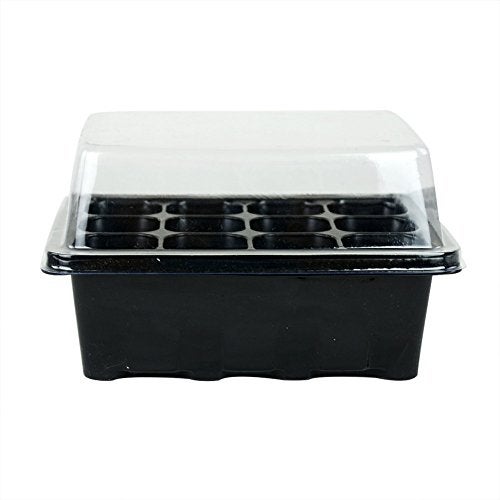 Gardeningwill 3 Sets of Plant Seedling Starting 12 Cells per Trays Starter Kit Box with Dome - Image 1