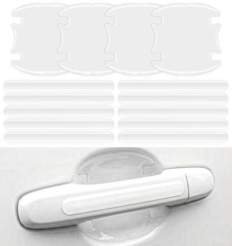 BDFHYK FRCTLNKG 14PCS Car Door Handle Protector Door Handle Protectors for Vehicles AntiCollision AntiScratch Bumper Trim Guard Stickers Universal for Most Car Handles - Image 1
