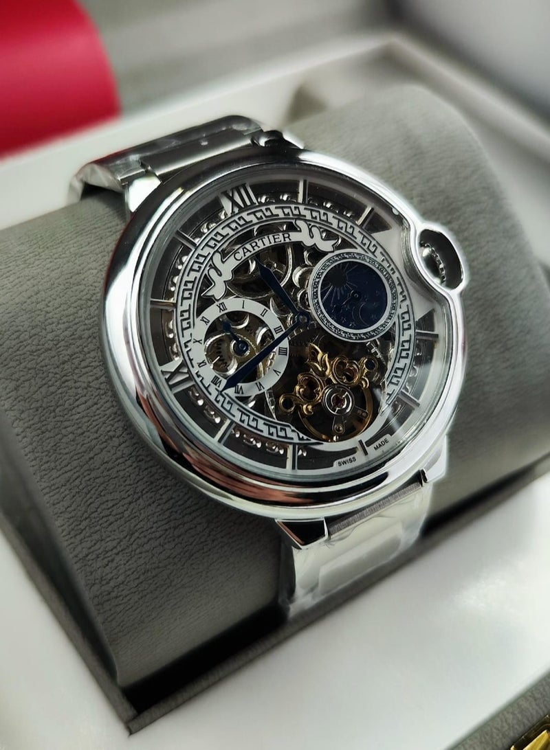 Men's automatic watches, size 43 Distinctive and elegant watches with an open shape