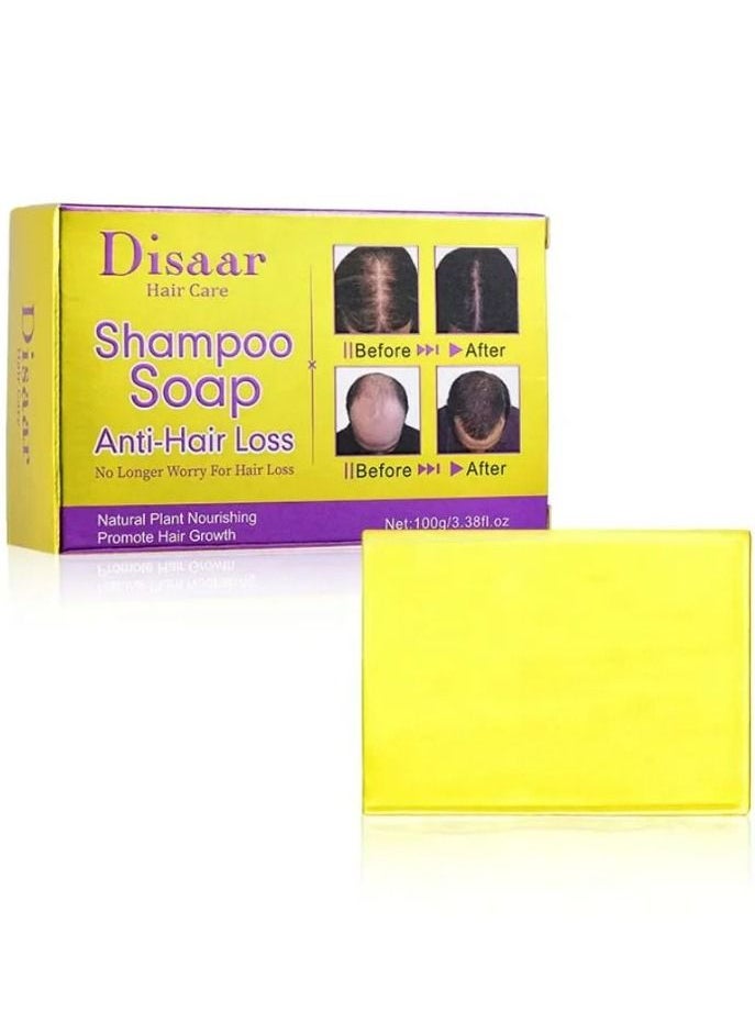 Disaar - Ginger Anti Hair Loss Treatment Organic Hair Growth Shampoo Soap Bar Handmade Soap for Hair Regrowth 100 g - Image 1